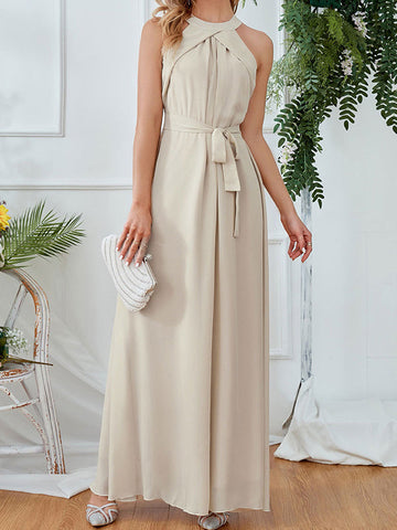 Airchics longue robe demoiselle d'honneur ceinture mode invité mariage